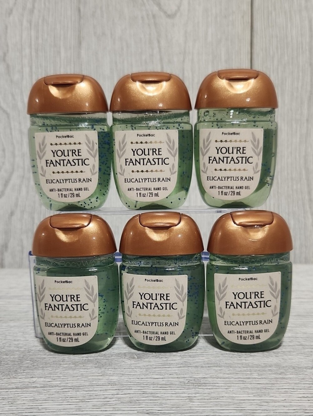 Bath & Body Works You're Fantastic Eucalyptus Rain PocketBacs X6